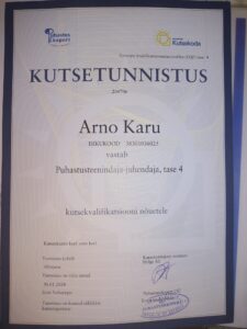 Puhastusteenindaja juhendaja